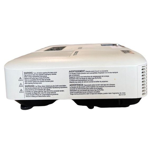 Epson H326A LCD Projector White Remote Included Power Cord Not Included - Picture 5 of 9